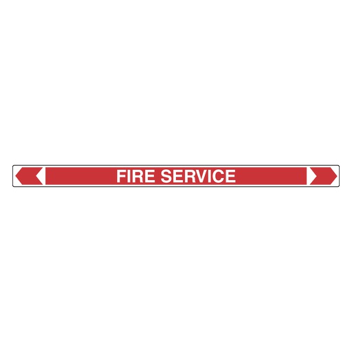 [22AFPMK959] *PO* Pipe Marker ;- Fire Service 50mm x 380mm(R)