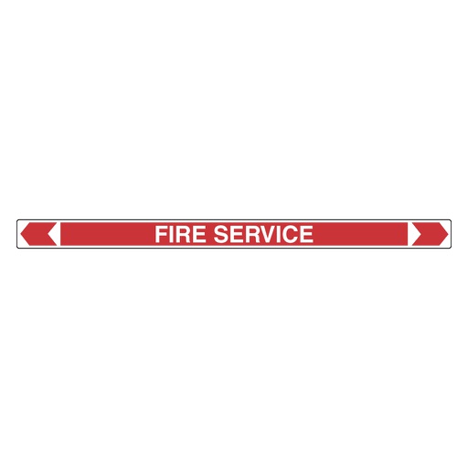 [22AFPMK959] Pipe Marker ;- Fire Service 50mm x 380mm(R)