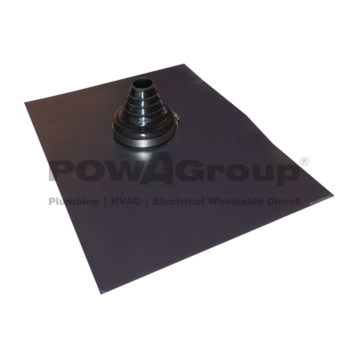 [26AQUAVLB012150] *PO* ENVIRO-LEAD VERSATILE 100mm-150mm (Black EPDM) Suits Tiled Roof Pitches Between 45 Deg.