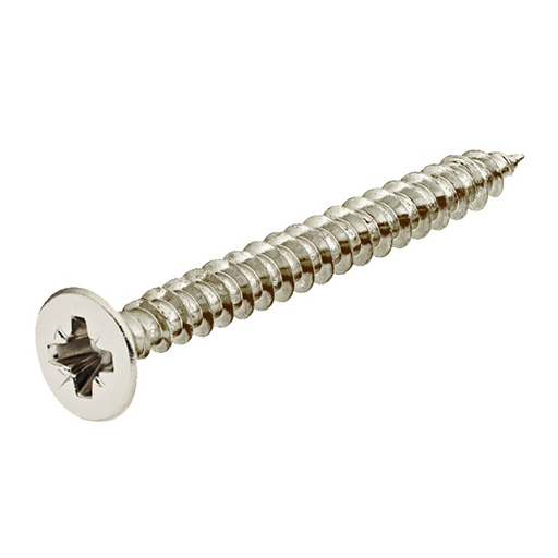 [03AMPARB08050ZS] *PO* Particle Board Screw CSK Head 4.5mm (10g) x 50mm - Phillips Head Z/P Silver - Threaded All the Way