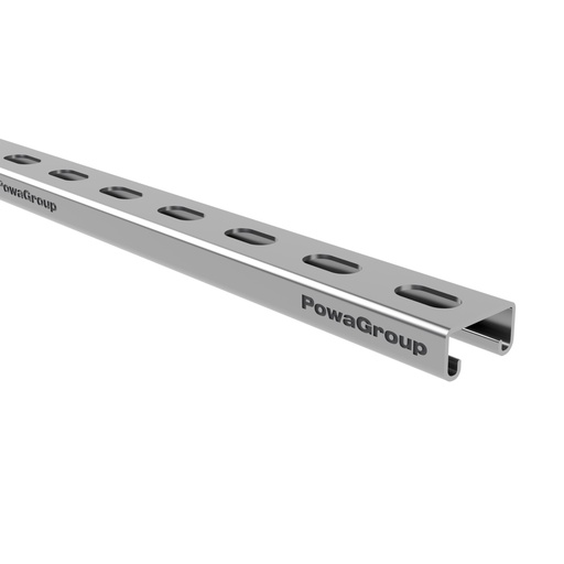 [09SLH203] Strut Slotted Heavy Duty Galvabond 41mm x 21mm x 2.5mm x 3 Mtrs