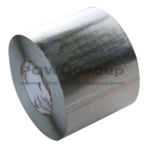 [06FT96PPC] PPC White Core Aluminium Foil Tape Reinforced 96mm x 50m